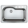 Clearance 33" 18-Gauge Drop-in Single Bowl Stainless Steel Sink Drop-In / Top Mount Sinks|Stainless Steel Sinks