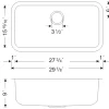 Discount 30" 16-Gauge Undermount Single Bowl Stainless Steel Kitchen Sink with Grid Rack and Basket Strainer Stainless Steel Sinks|Single Bowl Sinks