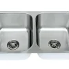 Online 33" 18-Gauge Undermount 50/50 Double Bowl Stainless Steel Kitchen Sink Stainless Steel Sinks|Double Bowl Sinks