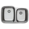 Sale 32" 16-Gauge Undermount Double Bowl Stainless Steel Kitchen Sink Stainless Steel Sinks|Double Bowl Sinks
