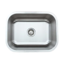 Online 23" 16-Gauge Undermount Single Bowl Stainless Steel Kitchen Sink Stainless Steel Sinks|Single Bowl Sinks