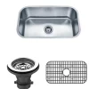 Sale 30" 18-Gauge Undermount Single Bowl Stainless Steel Kitchen Sink with Grid Rack and Strainer Stainless Steel Sinks|Single Bowl Sinks