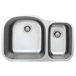 Clearance 32" 18-Gauge Undermount Double Bowl Stainless Steel Kitchen Sink Stainless Steel Sinks|Double Bowl Sinks