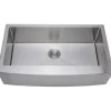 New Handcrafted 36" 16-Gauge Arched Apron Front Farmhouse Single Bowl Stainless Steel Kitchen Sink Stainless Steel Sinks|Single Bowl Sinks