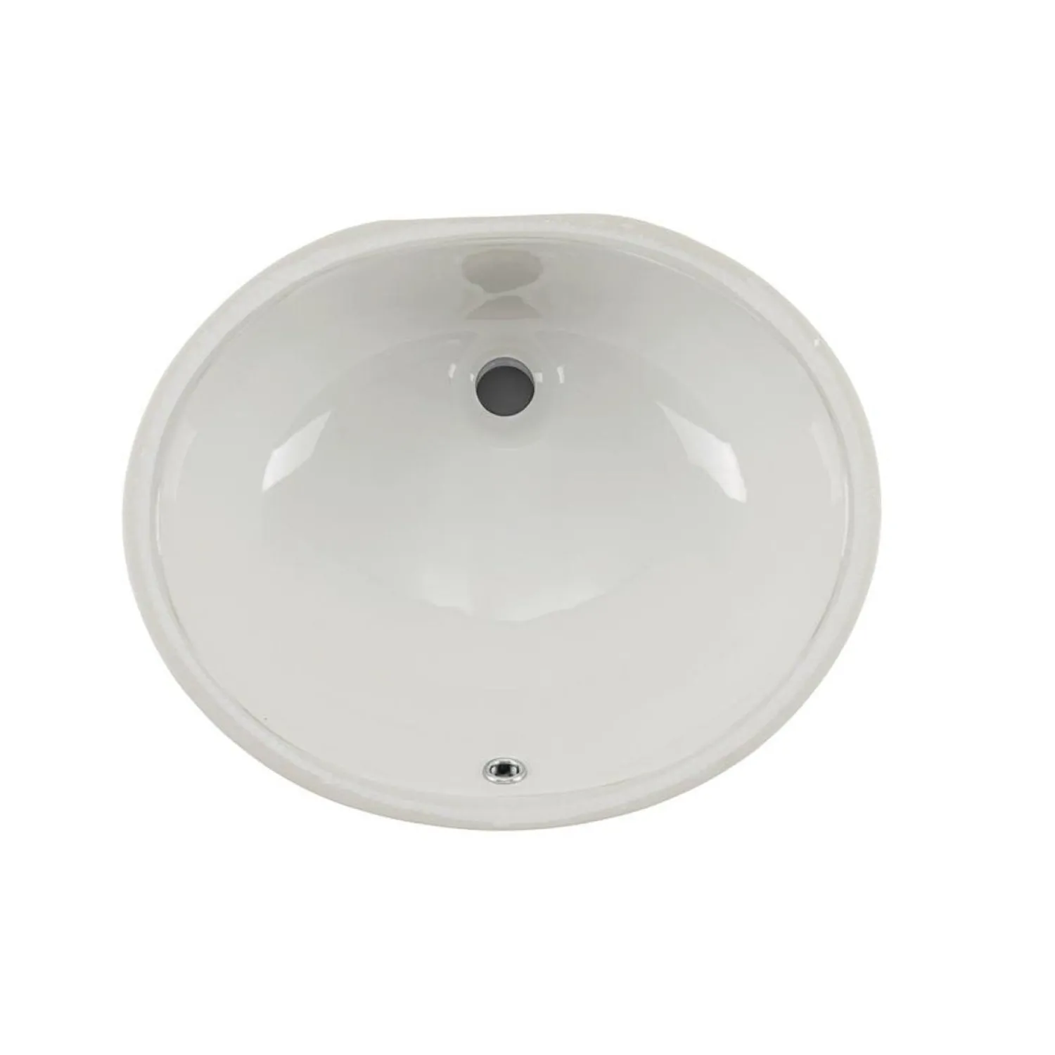 17-Inch Oval Undermount Single Bowl Bathroom Sink Undermount