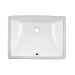 Clearance 20-Inch Rectangular Undermount Single Bowl Bathroom Sink Undermount