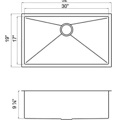 Best Small Radius 32" 16-Gauge Undermount Single Bowl Stainless Steel Kitchen Sink Stainless Steel Sinks|Single Bowl Sinks