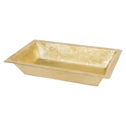 Outlet 22" x 14" Brass Heavy Gauge Bathroom Sink Undermount