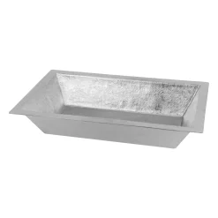 Best 22" x 14" Nickel Plated Heavy Gauge Bathroom Sink Undermount