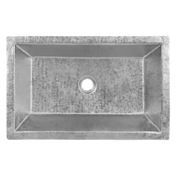 Best 22" x 14" Nickel Plated Heavy Gauge Bathroom Sink Undermount