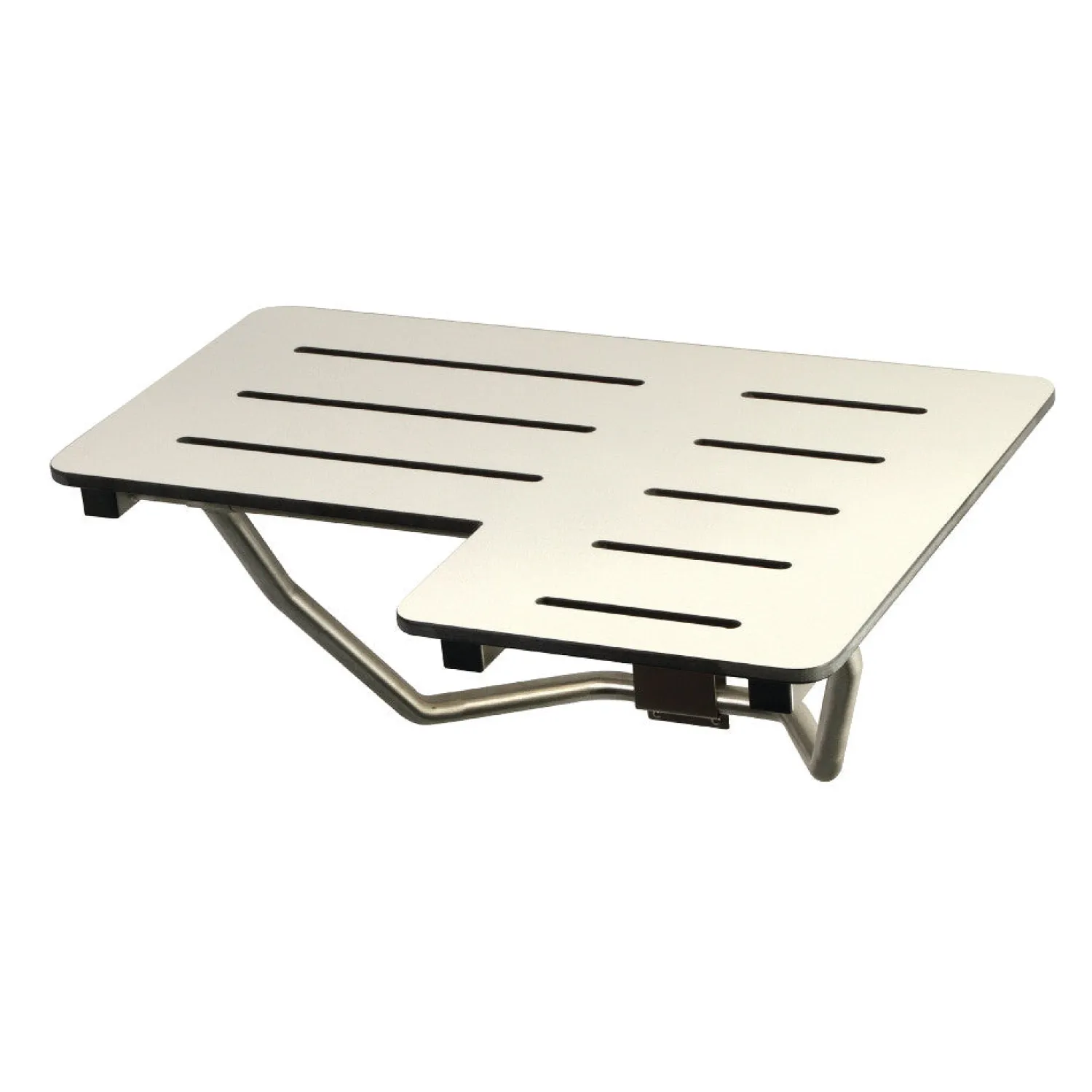 Sale 28" x 21" Wall Mount Fold Down Shower Seat in Brushed Stainless Steel Shower Seats