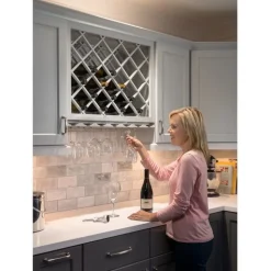 Best 24" x 30" Wine Lattice Rack, Maple Storage & Organization