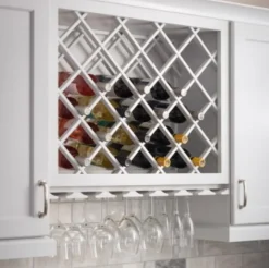Online 24" x 30" Wine Lattice Rack with Bevel Storage & Organization