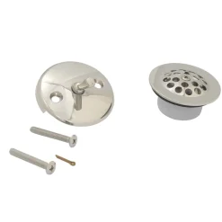 Sale Zinc Alloy Trip Lever Tub Drain Conversion Kit in Polished Nickel Tub Drains