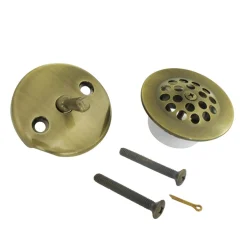 Clearance Zinc Alloy Trip Lever Tub Drain Conversion Kit in Antique Brass Tub Drains